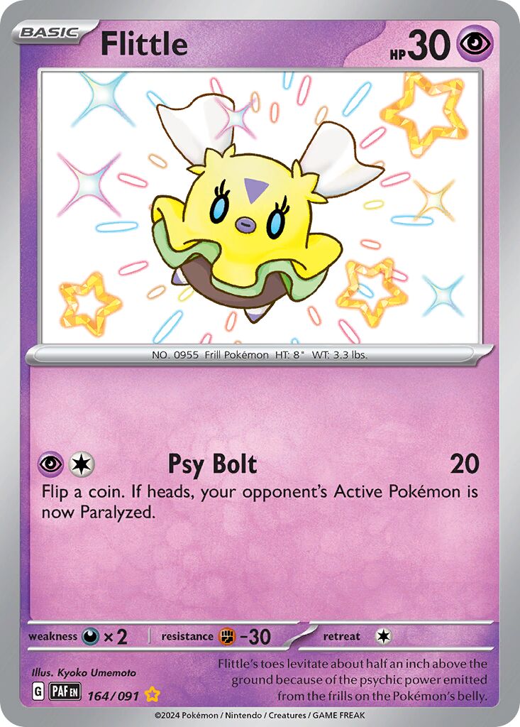 Flittle 164/91 — Paldean Fates (English Pokémon TCG card)