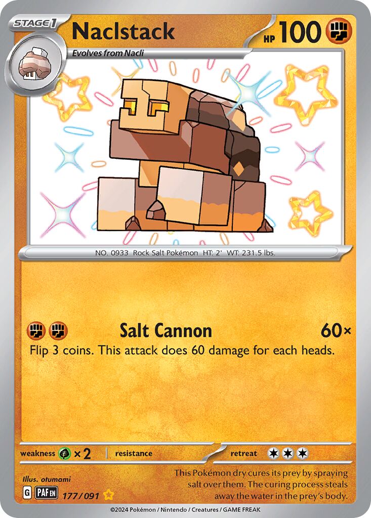 Naclstack 177/91 — Paldean Fates (English Pokémon TCG card)