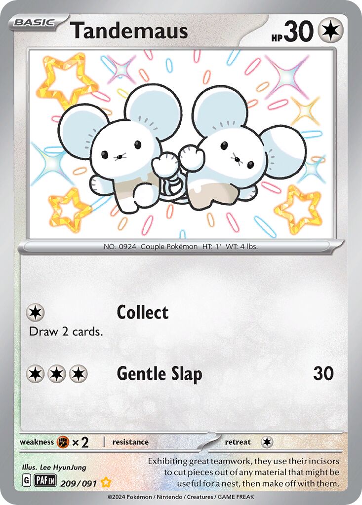 Tandemaus 209/91 — Paldean Fates (English Pokémon TCG card)