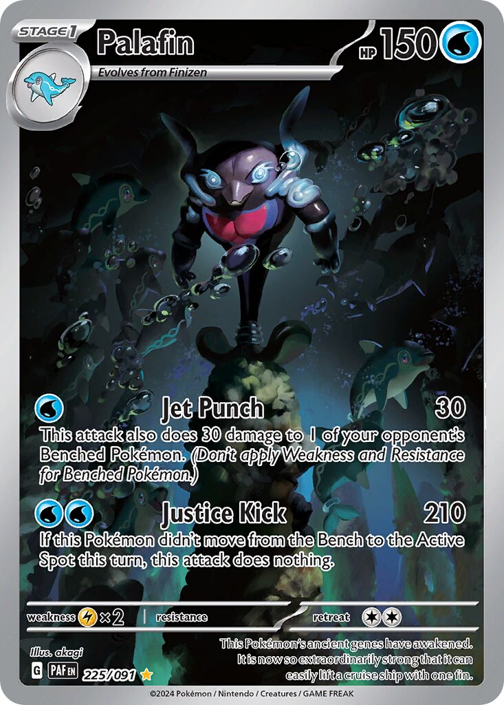 Palafin 225/91 — Paldean Fates (English Pokémon TCG card)