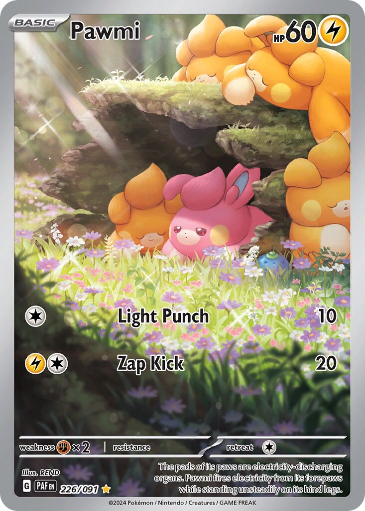 Pawmi 226/91 — Paldean Fates (English Pokémon TCG card)