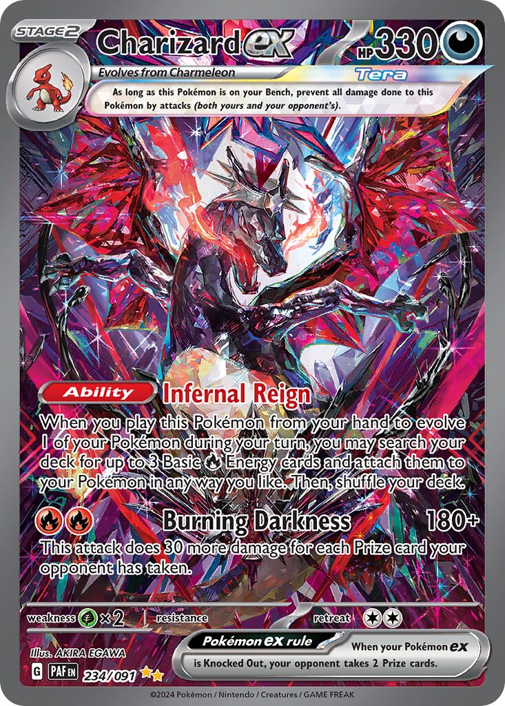 Charizard ex 234/91 — Paldean Fates (English Pokémon TCG card)