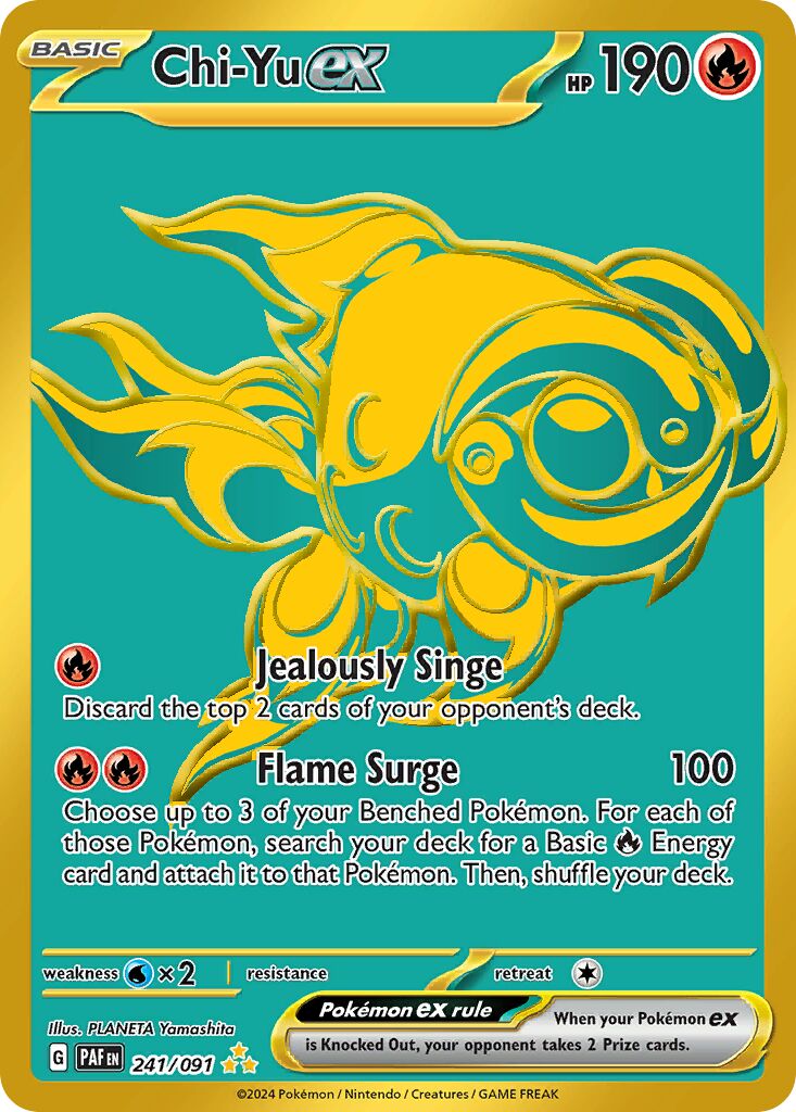 Chi-Yu ex 241/91 — Paldean Fates (English Pokémon TCG card)
