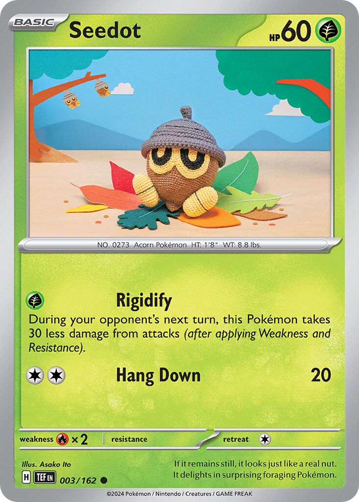 Seedot 003/162 — Temporal Forces (English Pokémon TCG card)