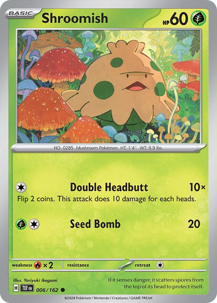 Shroomish 006/162 — Temporal Forces (English Pokémon TCG card)