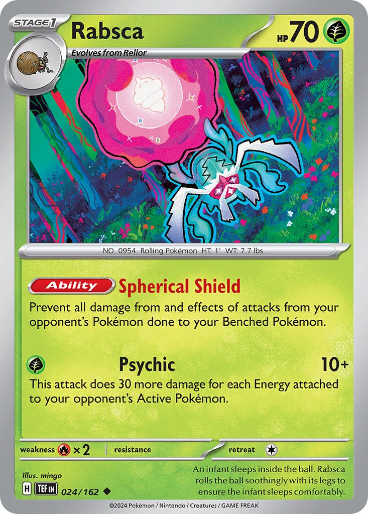 Rabsca 024/162 — Temporal Forces (English Pokémon TCG card)