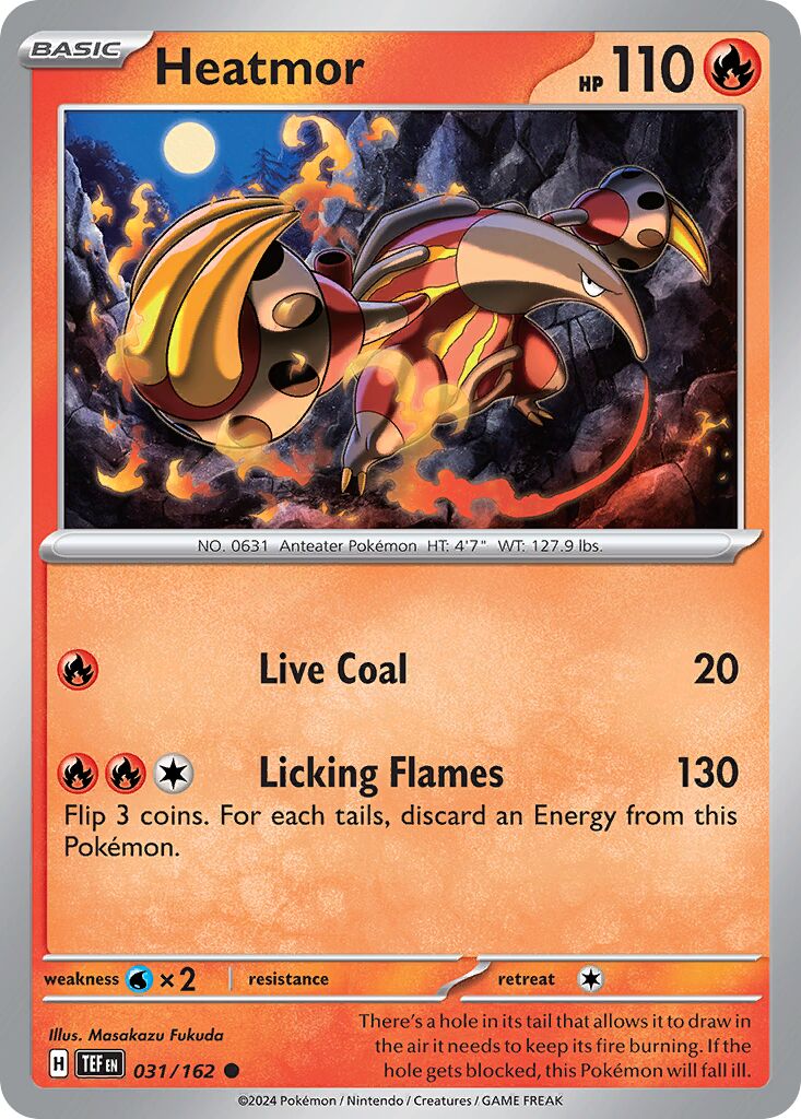 Heatmor 031/162 — Temporal Forces (English Pokémon TCG card)