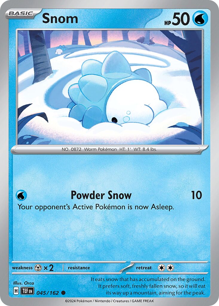Snom 045/162 — Temporal Forces (English Pokémon TCG card)