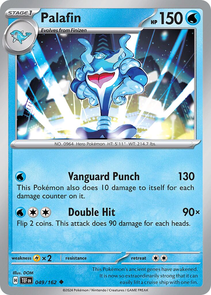 Palafin 049/162 — Temporal Forces (English Pokémon TCG card)