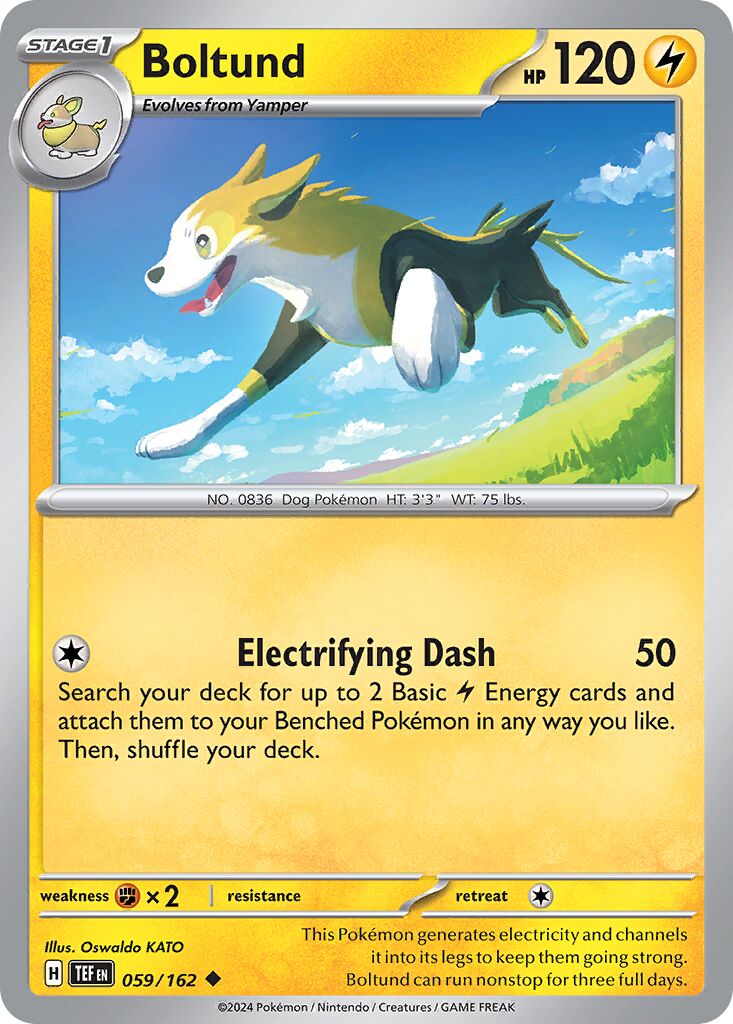 Boltund 059/162 — Temporal Forces (English Pokémon TCG card)