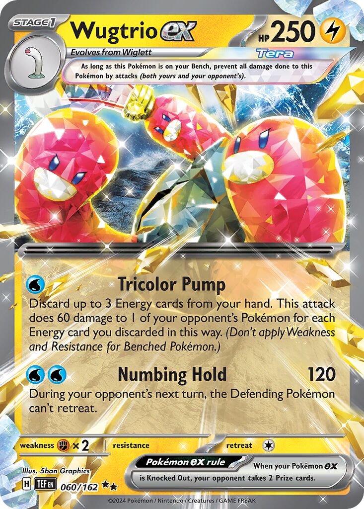 Wugtrio ex 060/162 — Temporal Forces (English Pokémon TCG card)