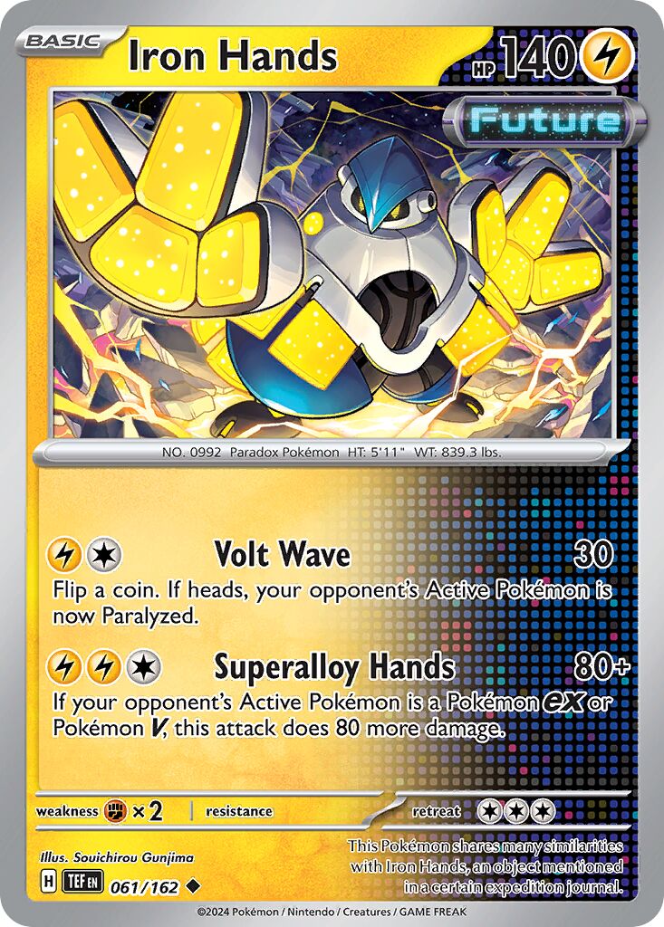 Iron Hands 061/162 — Temporal Forces (English Pokémon TCG card)
