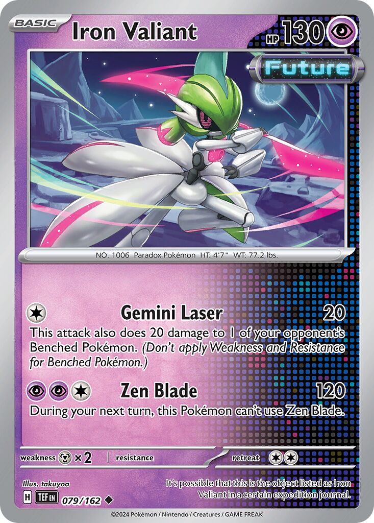 Iron Valiant 079/162 — Temporal Forces (English Pokémon TCG card)