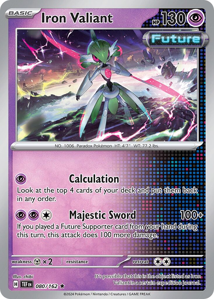 Iron Valiant 080/162 — Temporal Forces (English Pokémon TCG card)