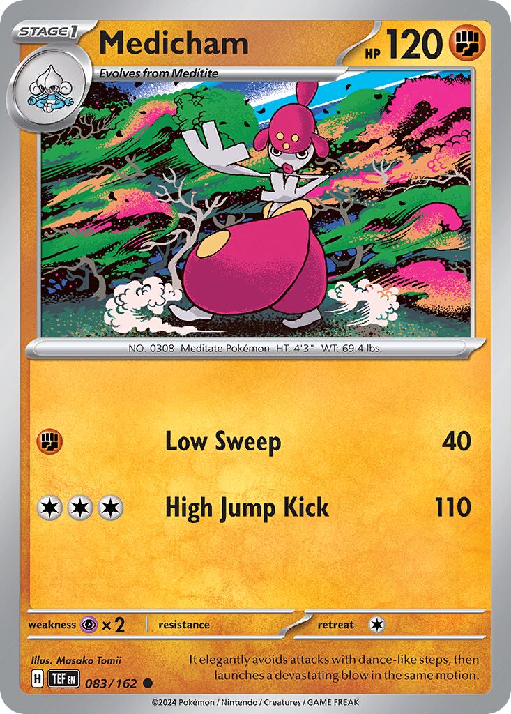 Medicham 083/162 — Temporal Forces (English Pokémon TCG card)