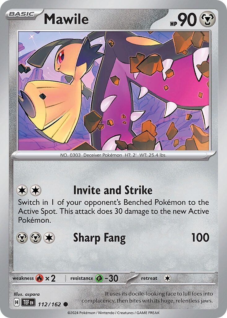 Mawile 112/162 — Temporal Forces (English Pokémon TCG card)