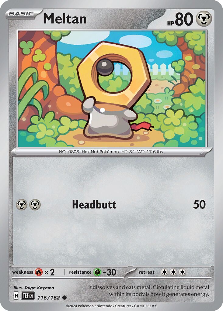 Meltan 116/162 — Temporal Forces (English Pokémon TCG card)