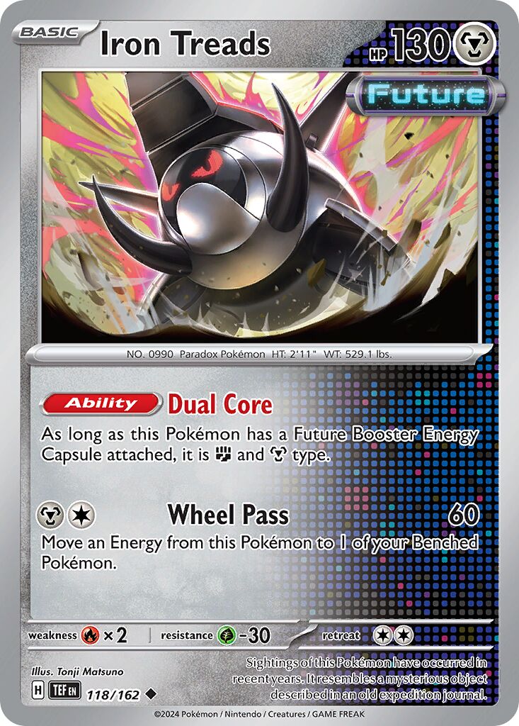 Iron Treads 118/162 — Temporal Forces (English Pokémon TCG card)