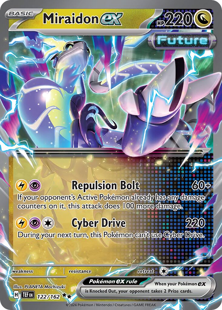 Miraidon ex 122/162 — Temporal Forces (English Pokémon TCG card)