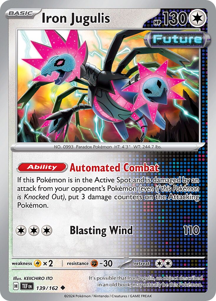 Iron Jugulis 139/162 — Temporal Forces (English Pokémon TCG card)