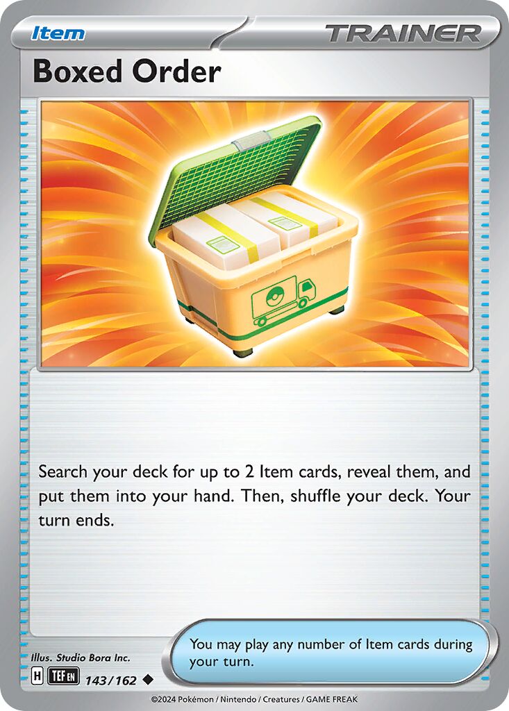 Boxed Order 143/162 — Temporal Forces (English Pokémon TCG card)