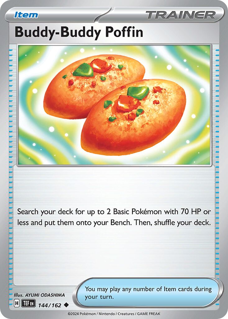 Buddy-Buddy Poffin 144/162 — Temporal Forces (English Pokémon TCG card)
