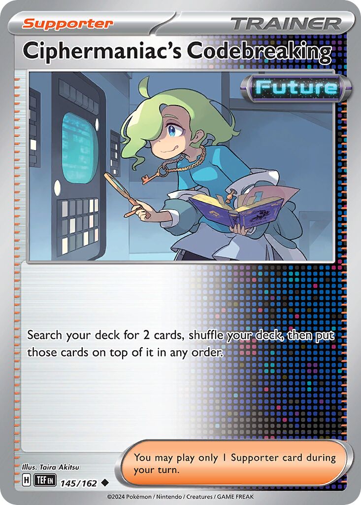 Ciphermaniac's Codebreaking 145/162 — Temporal Forces (English Pokémon TCG card)