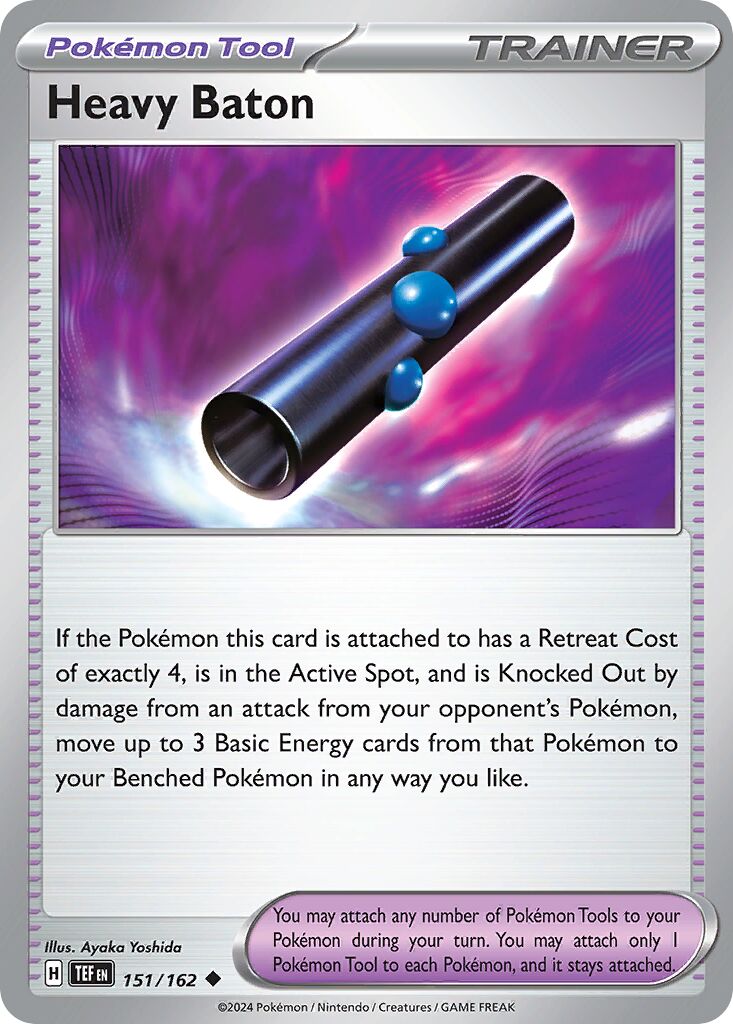 Heavy Baton 151/162 — Temporal Forces (English Pokémon TCG card)