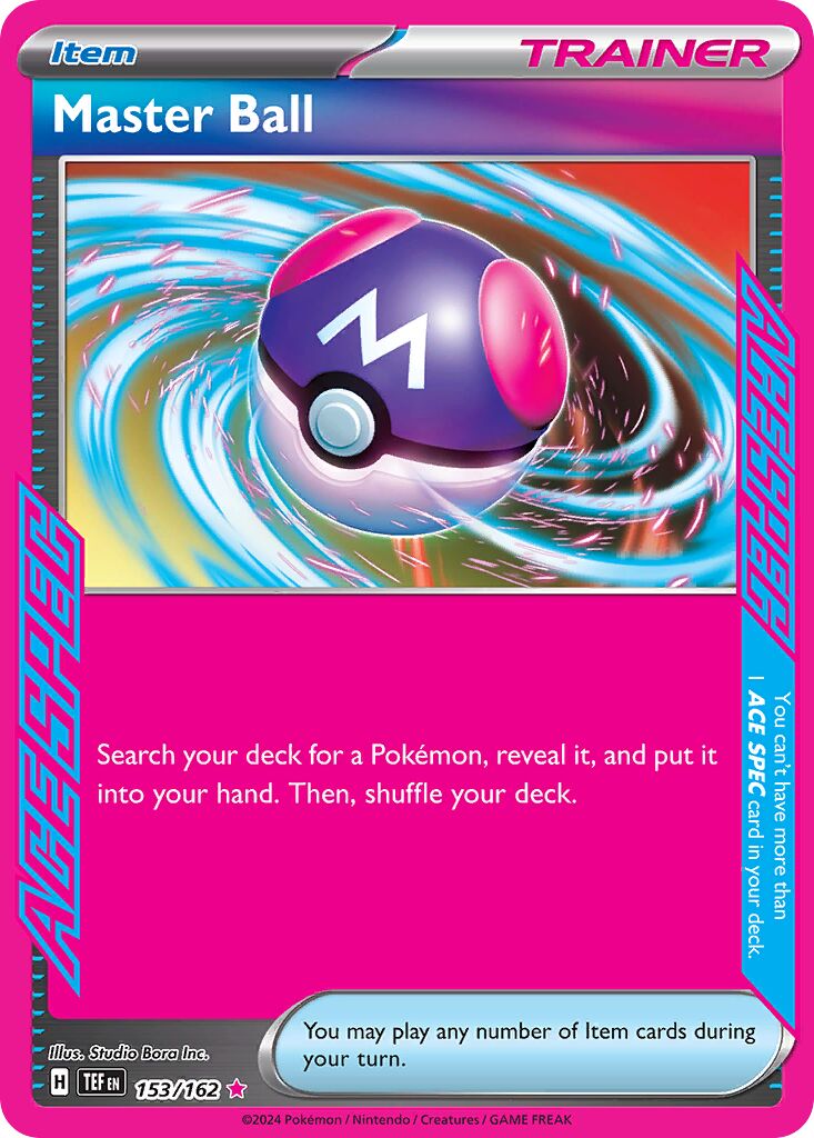 Master Ball 153/162 — Temporal Forces (English Pokémon TCG card)