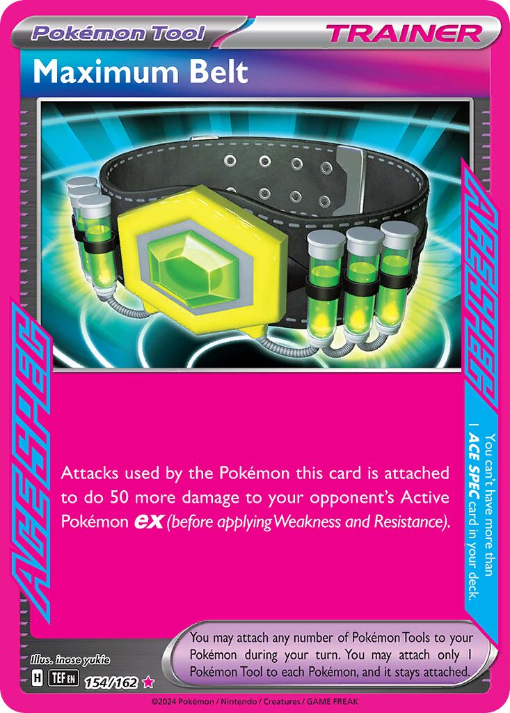 Maximum Belt 154/162 — Temporal Forces (English Pokémon TCG card)
