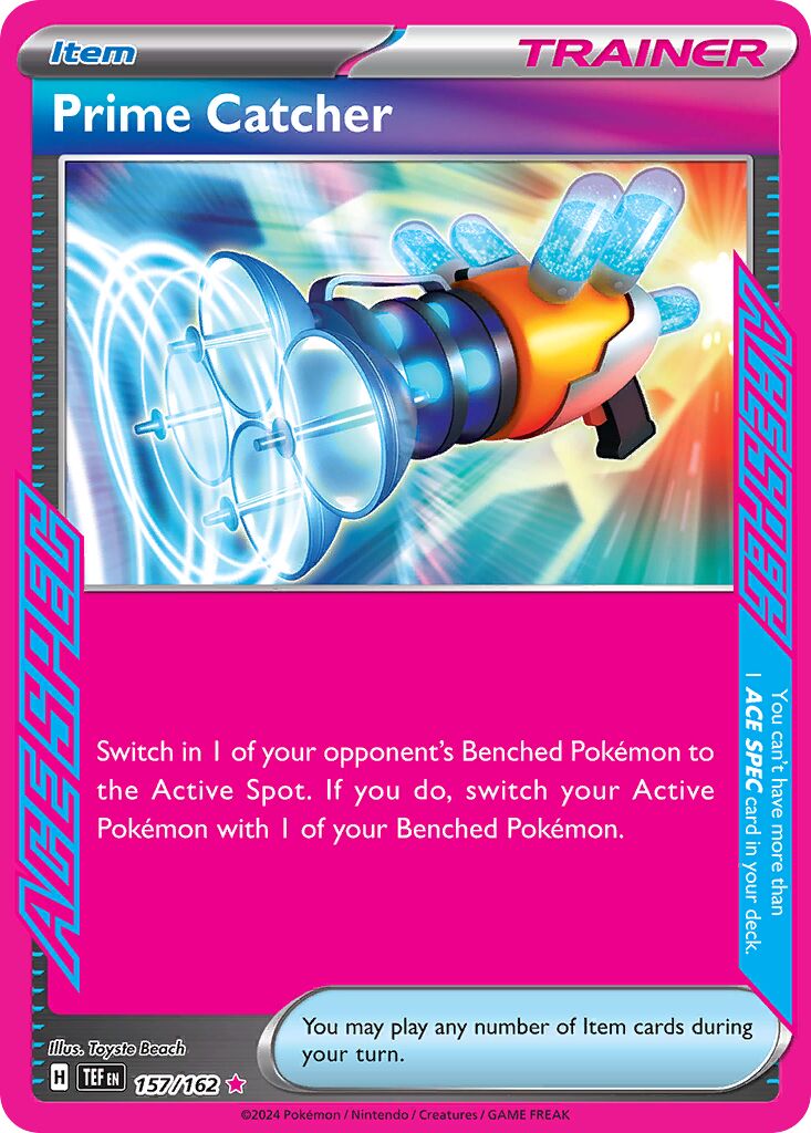 Prime Catcher 157/162 — Temporal Forces (English Pokémon TCG card)