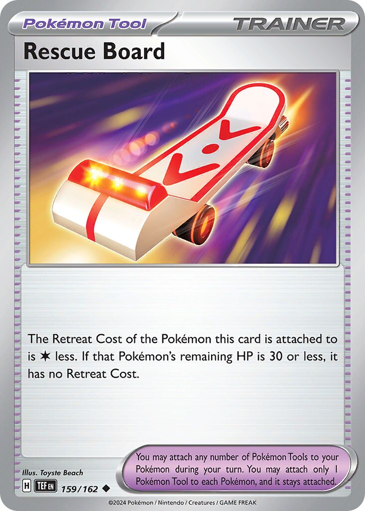 Rescue Board 159/162 — Temporal Forces (English Pokémon TCG card)