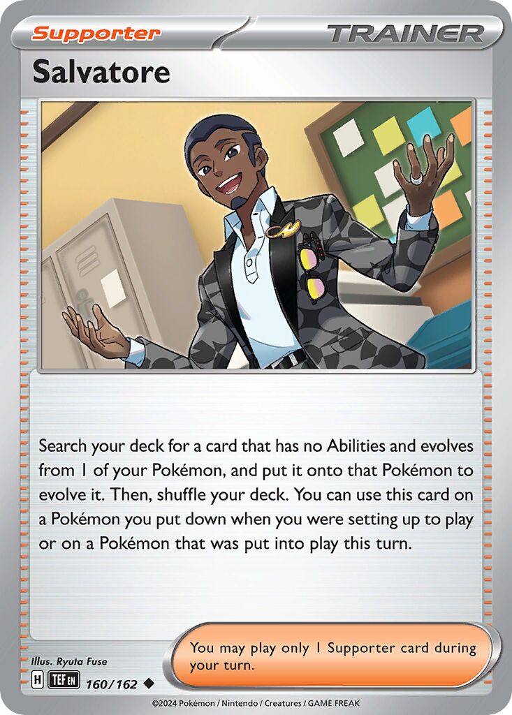 Salvatore 160/162 — Temporal Forces (English Pokémon TCG card)