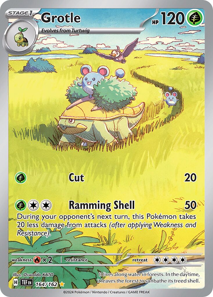 Grotle 164/162 — Temporal Forces (English Pokémon TCG card)