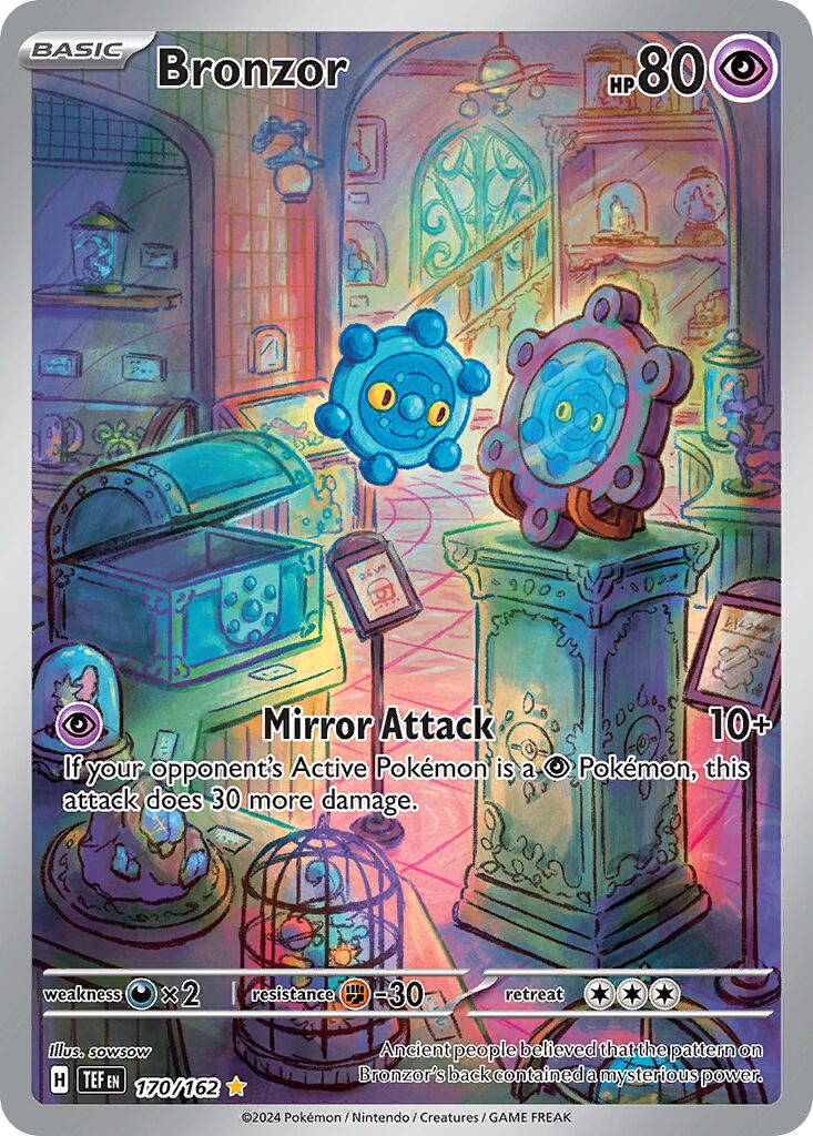 Bronzor 170/162 — Temporal Forces (English Pokémon TCG card)