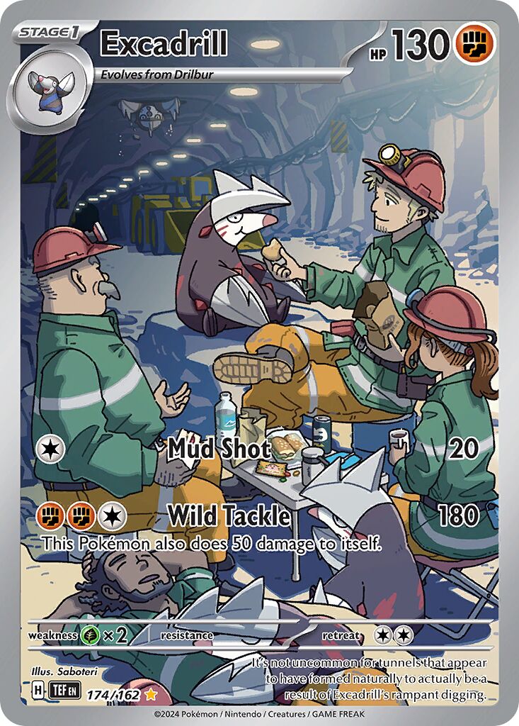 Excadrill 174/162 — Temporal Forces (English Pokémon TCG card)