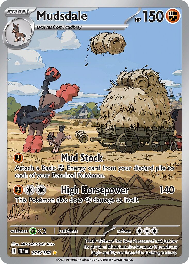 Mudsdale 175/162 — Temporal Forces (English Pokémon TCG card)