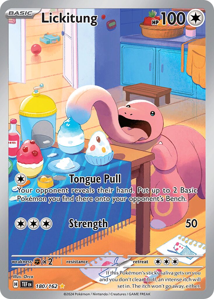 Lickitung 180/162 — Temporal Forces (English Pokémon TCG card)