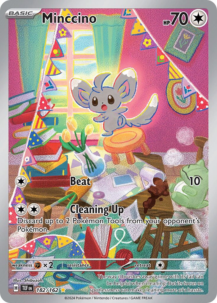 Minccino 182/162 — Temporal Forces (English Pokémon TCG card)