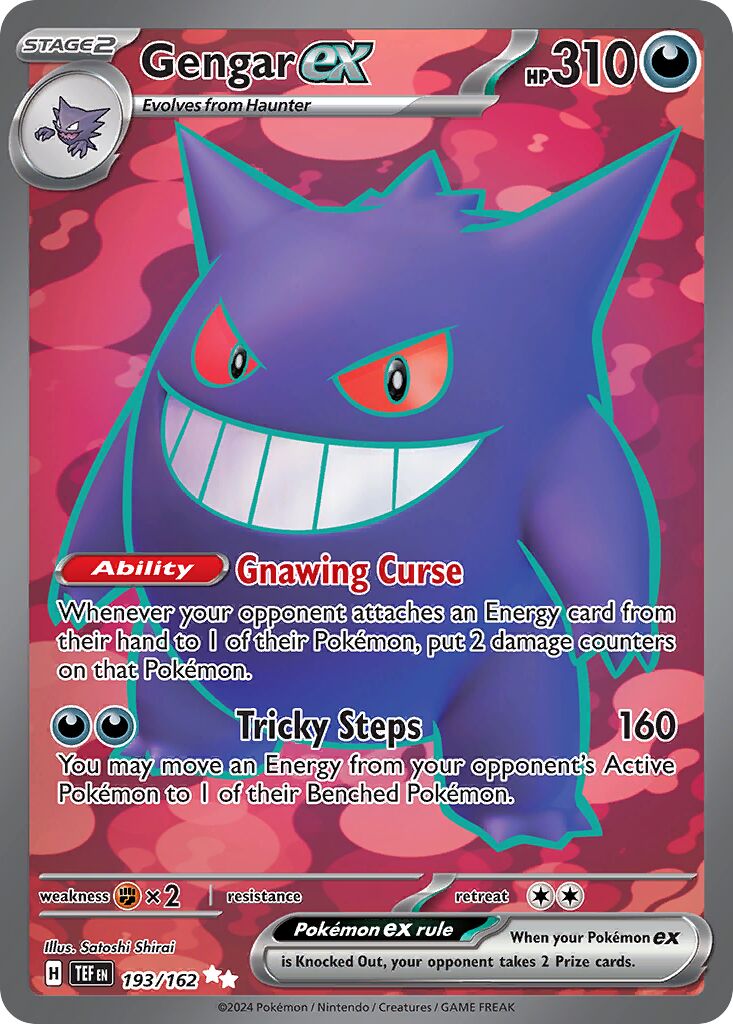 Gengar ex 193/162 — Temporal Forces (English Pokémon TCG card)