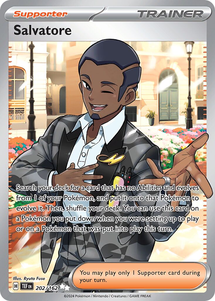 Salvatore 202/162 — Temporal Forces (English Pokémon TCG card)