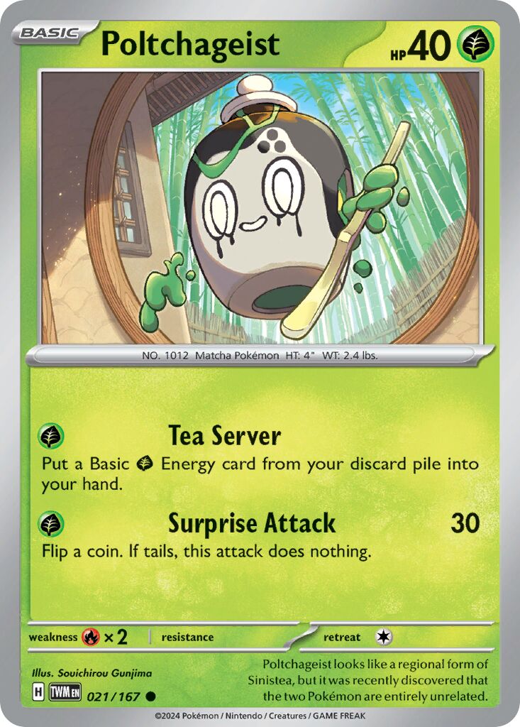 Poltchageist 021/167 — Twilight Masquerade (English Pokémon TCG card)