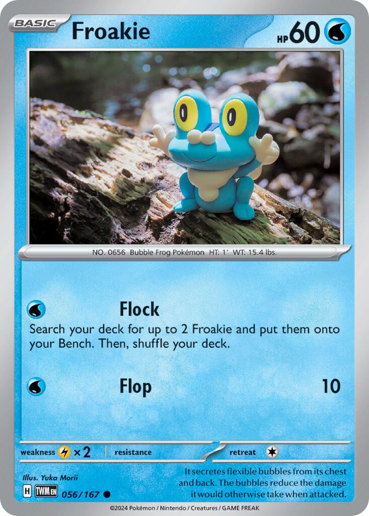 Froakie 056/167 — Twilight Masquerade (English Pokémon TCG card)