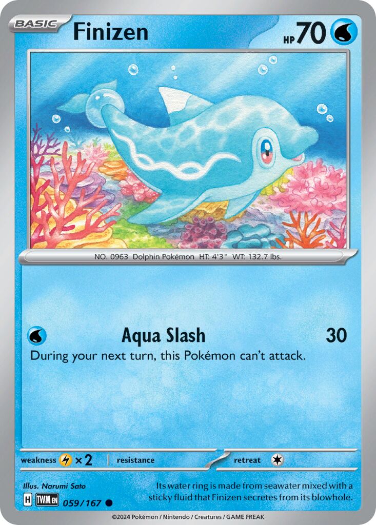 Finizen 059/167 — Twilight Masquerade (English Pokémon TCG card)