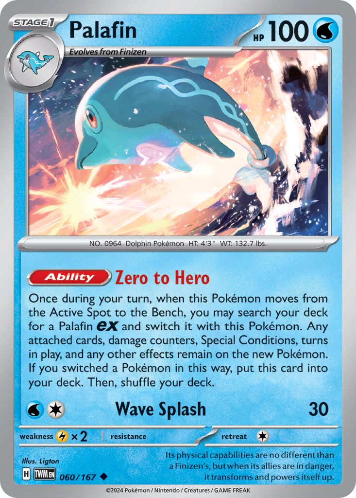 Palafin 060/167 — Twilight Masquerade (English Pokémon TCG card)
