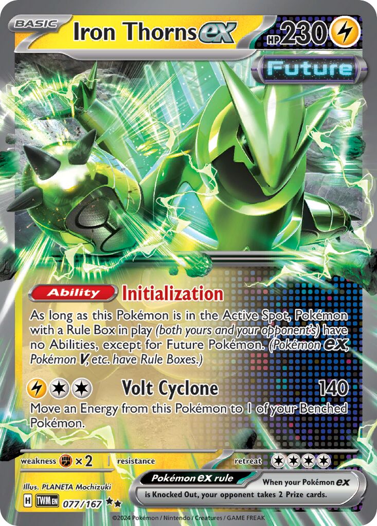 Iron Thorns ex 077/167 — Twilight Masquerade (English Pokémon TCG card)