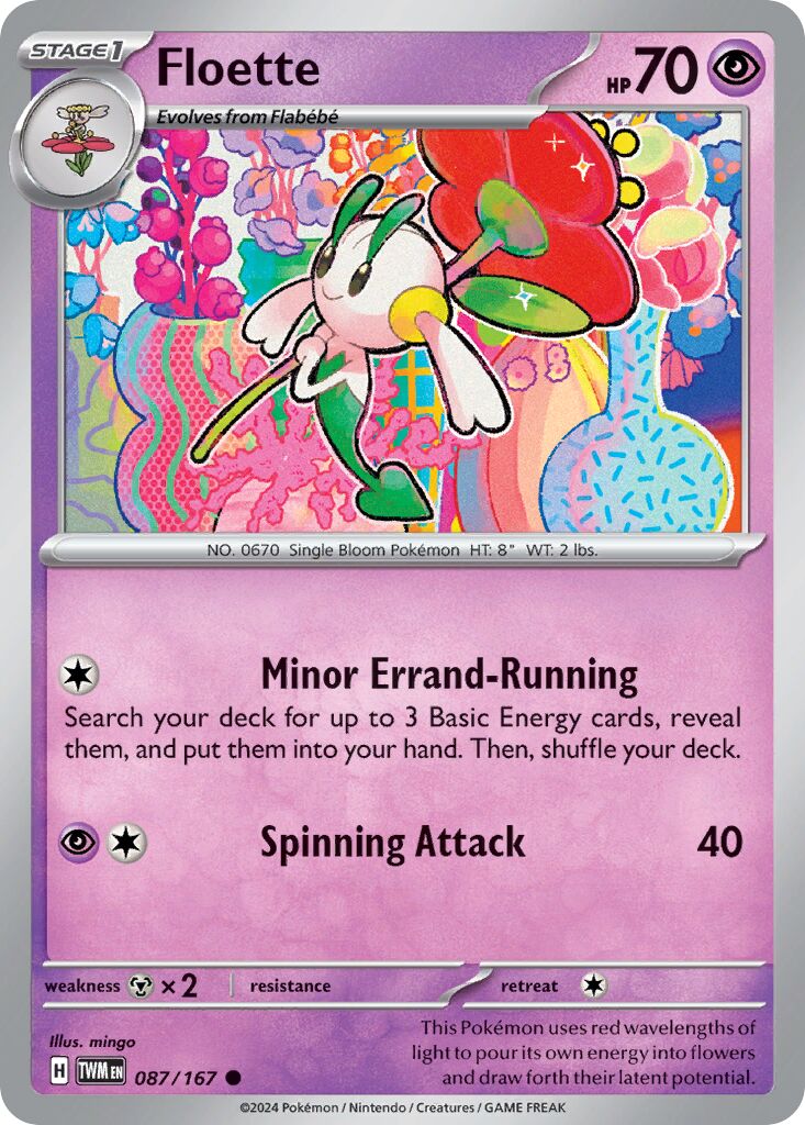 Floette 087/167 — Twilight Masquerade (English Pokémon TCG card)