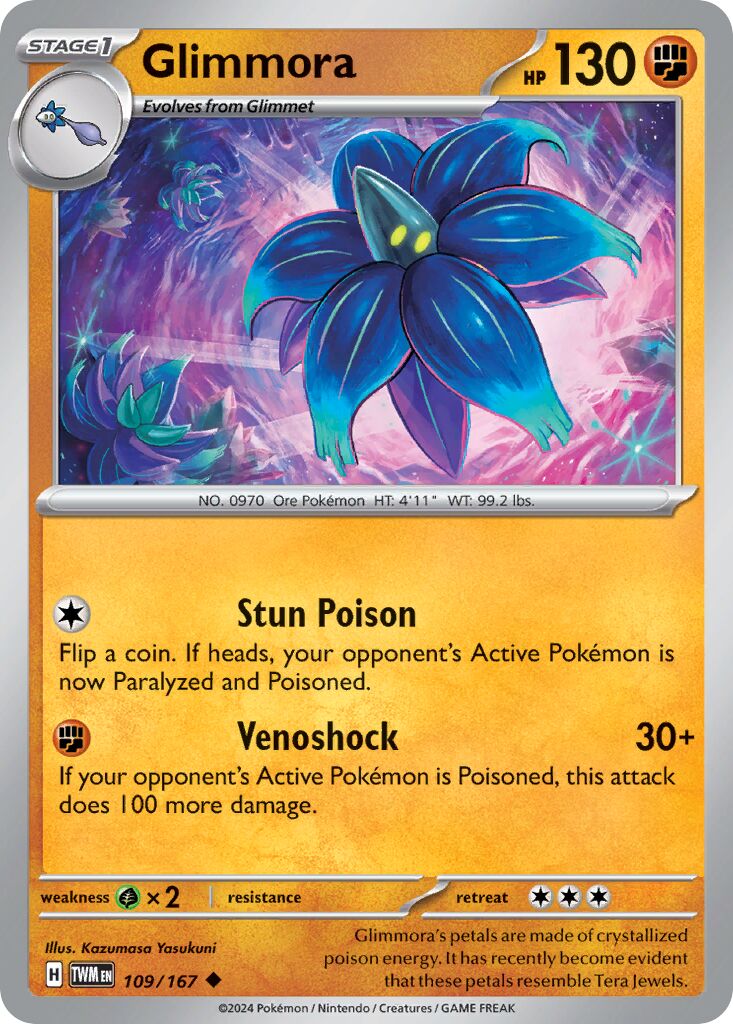 Glimmora 109/167 — Twilight Masquerade (English Pokémon TCG card)