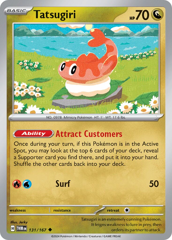 Tatsugiri 131/167 — Twilight Masquerade (English Pokémon TCG card)