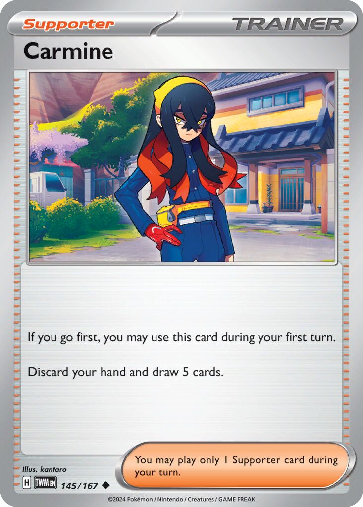 Carmine 145/167 — Twilight Masquerade (English Pokémon TCG card)